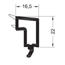 Rehau Fenster Rehau PVC Glasleiste 538516