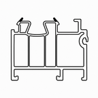 Salamander Fenster 100cm Salamander Fensterbankanschlussprofil 30/45 Sohlbankprofil 416106