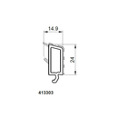 Salamander Kunststoff Glasleiste 413303