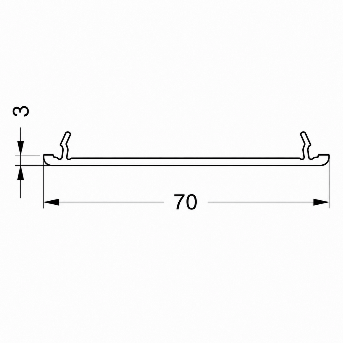 Schüco Fenster Schüco CT 70 Verkleidungsprofil 18823