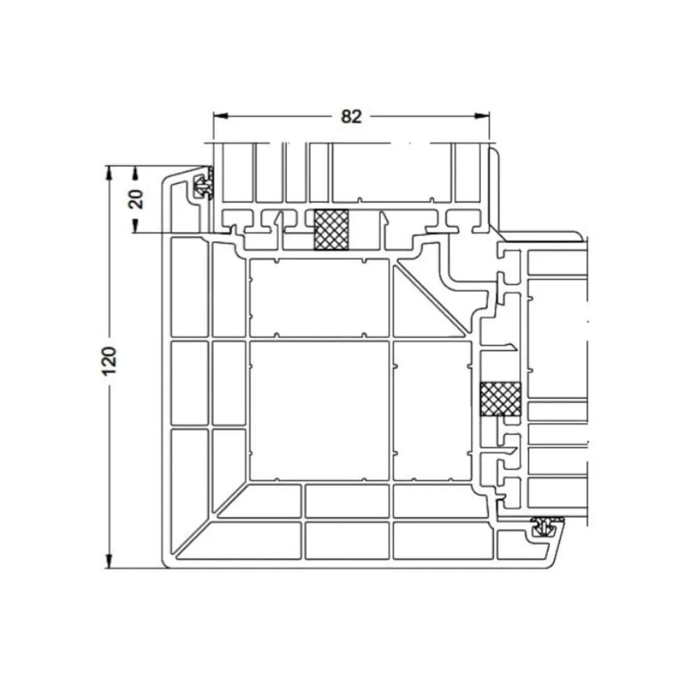 Schüco Fenster Schüco Kopplung 90 Grad 18485