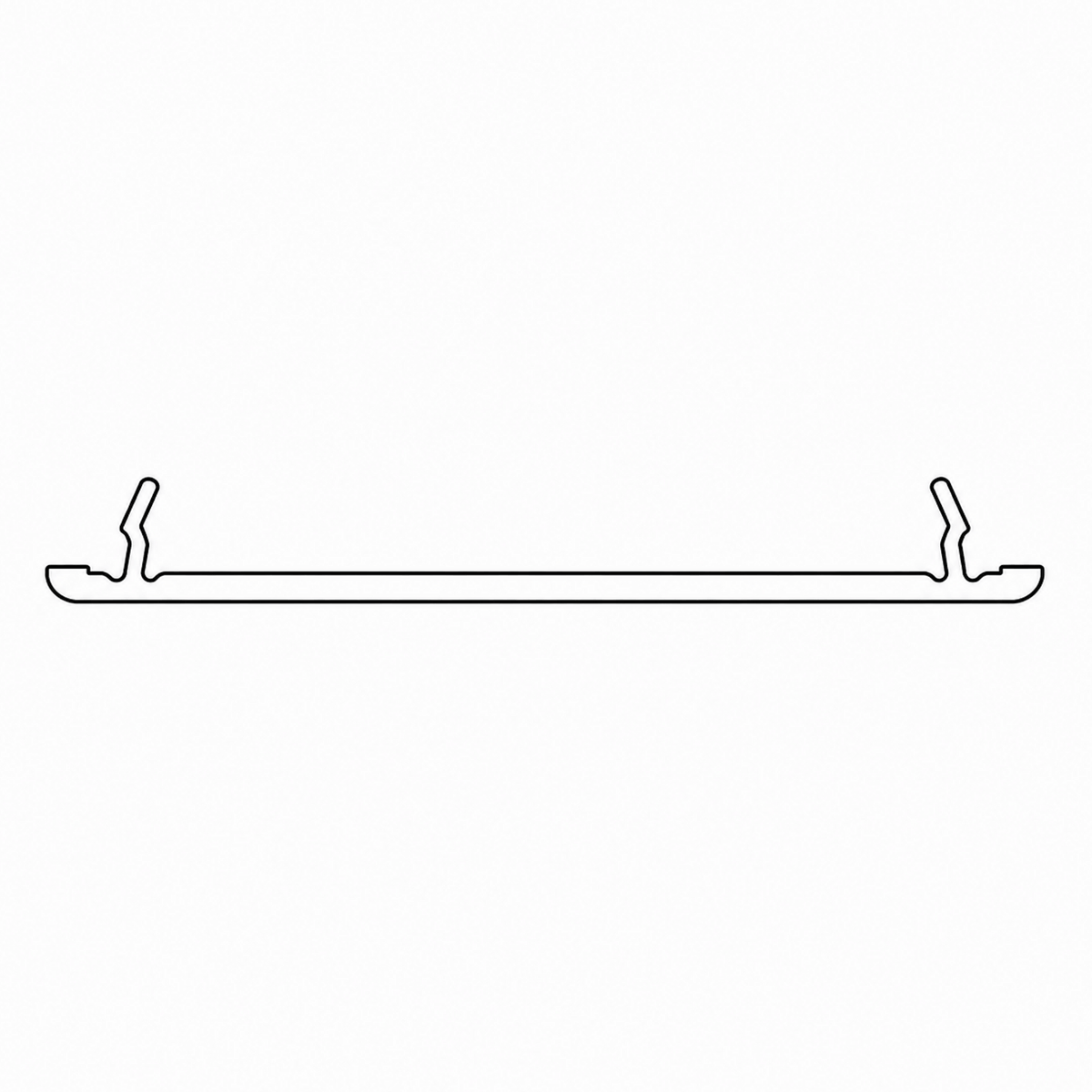 Schüco Fenster Weiss / 100cm Schüco CT 70 Verkleidungsprofil 18823