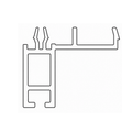 Schüco Fenster Weiss (ähnlich RAL9016) / 100cm Schüco Anschlussprofil Sohlbankprofil 12,5/25 19213