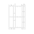 Schüco Fenster Weiss (ähnlich RAL9016) / 100cm Schüco Living Blendrahmen Verbreiterung 120/82 5K 19369