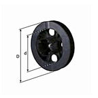 Selve Rolladen Selve Gurtscheibe mit Zapfen für 23mm Gurt Ø170/120 für SW60 134100