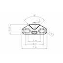 Siegenia Fenster Siegenia Distanzteil TS K100 DT013-60V01