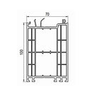 Stadur Fenster Stadur Blendrahmen Verbreiterung für Aluplast 70/100