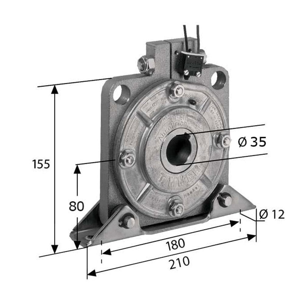 Timmer Rolladen Timmer Abrollsicherung TA 1/2-RD 332 Nm Drehmoment Fangmoment 796 Nm