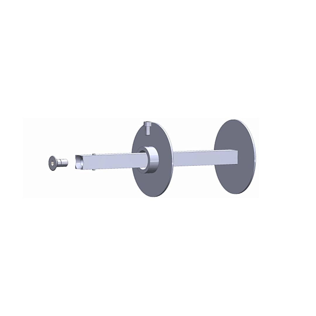Timmer Rolladen Timmer Adapter E-Welle 18/18 mm mit 2 E-Ringen Ø98 mm (1 verstellbar)