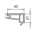 VEKA Fenster Veka PVC Glasleiste 107.223