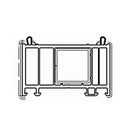 VEKA Fenster Weiss (ähnlich RAL9016) / 100cm Veka Blendrahmen Verbreiterung 76/45 114.054