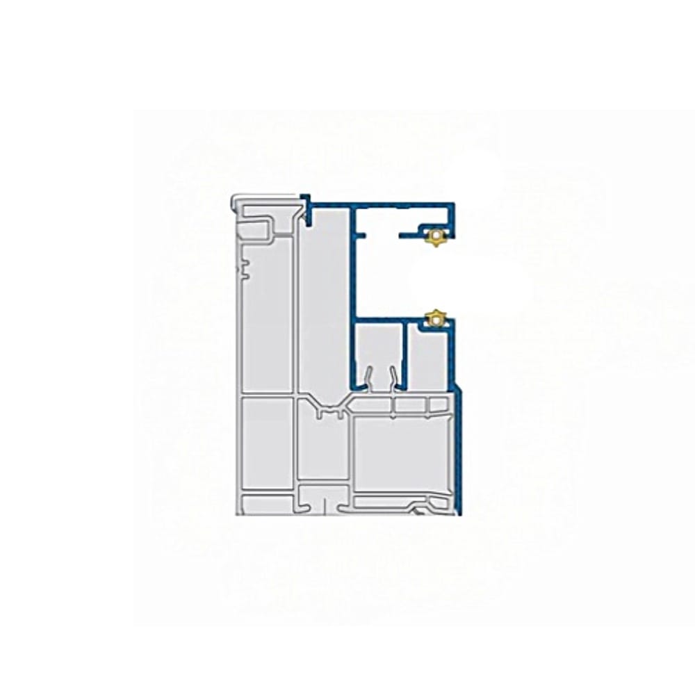 VEKA Rolladen 100cm VEKA ALU Führungsschiene 81,1/40,8 108.244