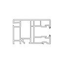 VEKA Rolladen Weiss / 50cm VEKA PVC Einzelführungsschiene 108.124