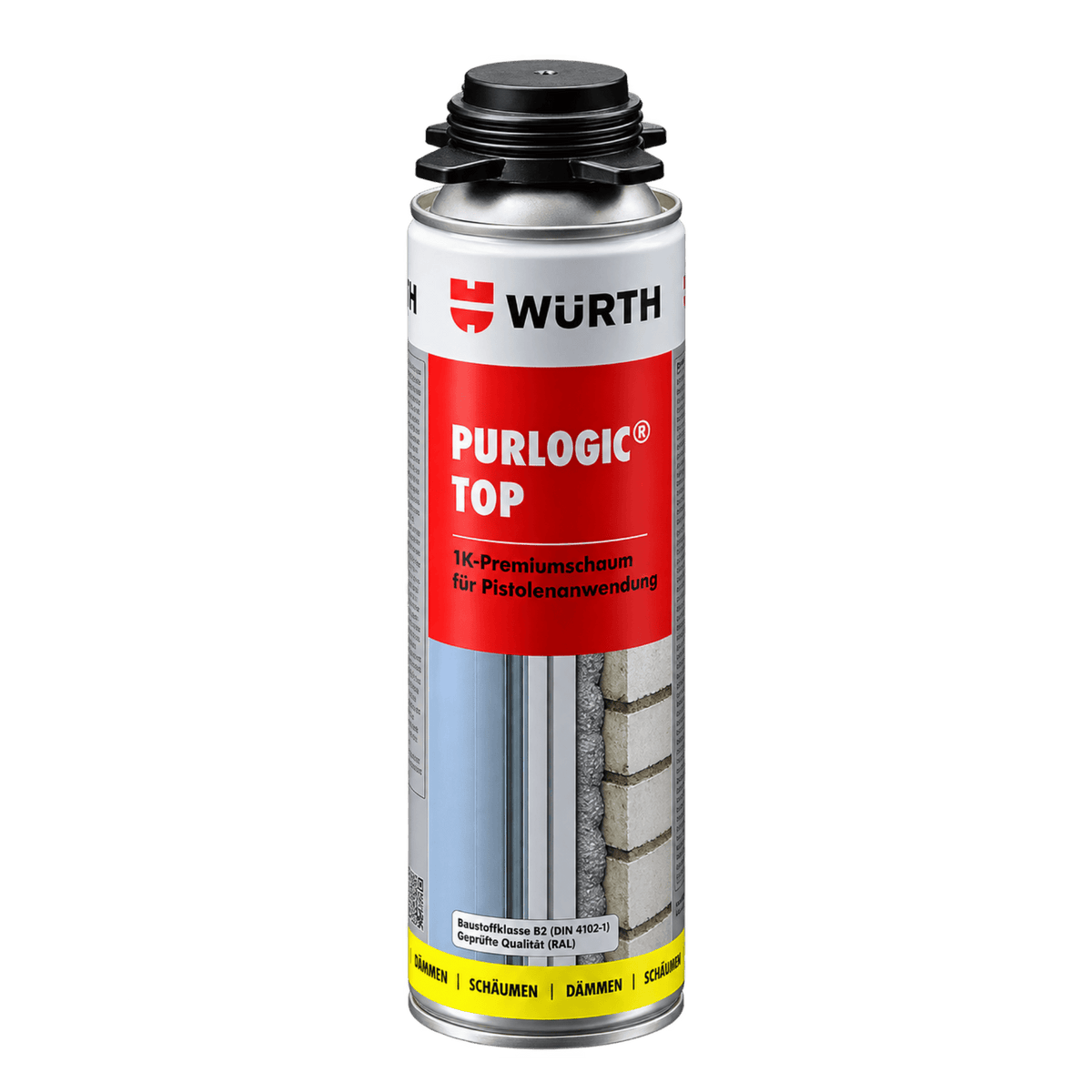 Würth Fenster Würth 1K Pistolenschaum PURlogic Top Betongrau 500ml