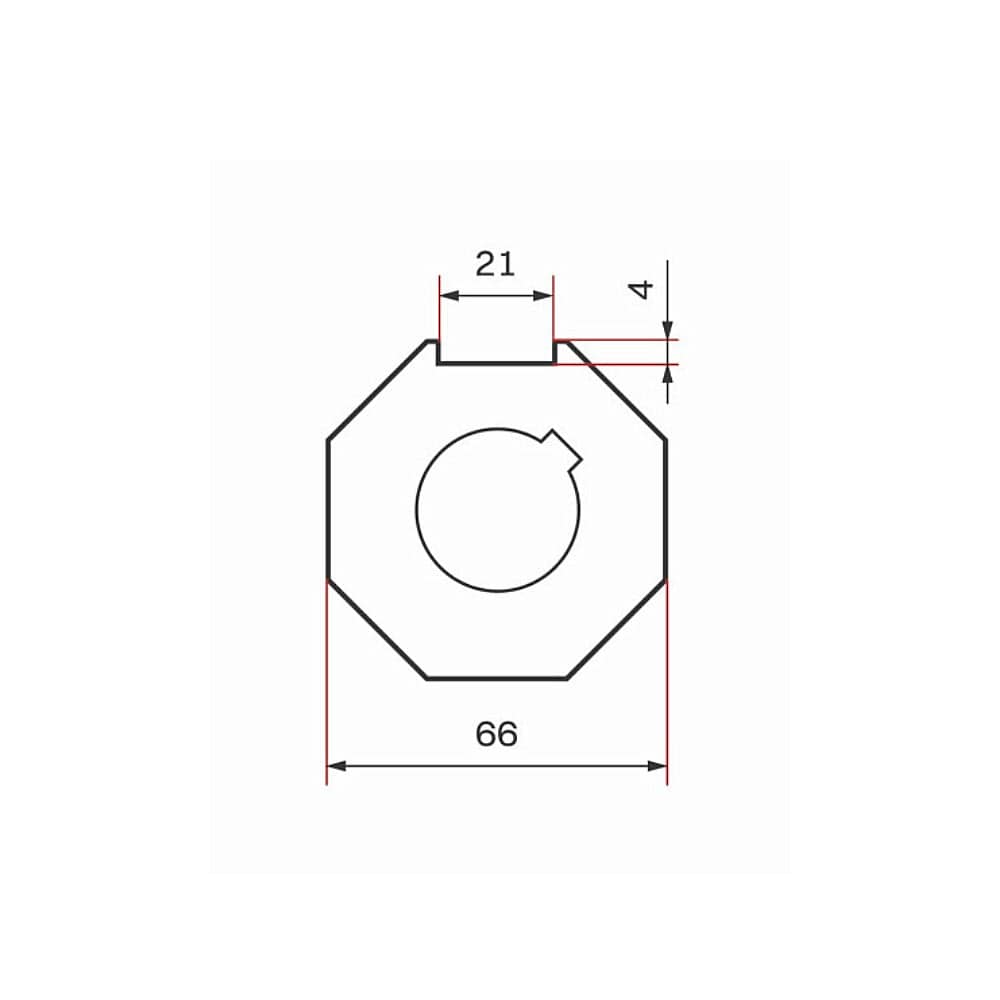 Yooda Rolladen Yooda Adapter und Mitnehmer für Antriebe 55 Serie 8-kant SW70