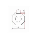 Yooda Rolladen Yooda Adapter und Mitnehmer für Antriebe 55 Serie 8-kant SW70