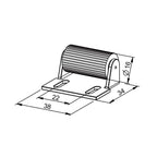 Eckermann Abdruckrolle 21mm