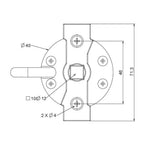 Eckermann Rolladenmotor Ø45 50/12