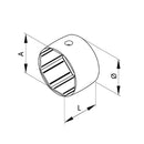 Aluprof Rolladen Aluprof Adapterring für Durchmesseränderung von 40 bis 50mm SW40