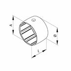 Aluprof Rolladen Aluprof Adapterring für Durchmesseränderung von 60 bis 80mm SW60