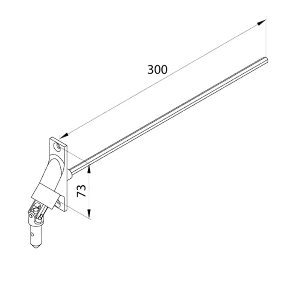 Aluprof Rolladen Aluprof Kardangelenk 90° 300mm