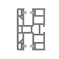 Aluprof Rolladen Weiß (ähnlich RAL9016) / 50cm Aluprof PVC Mini Führungsschiene PPD-P60/12