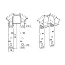 Eckermann Rolladen Universal Einlauftrichter H364E zum Schrauben oder Nieten