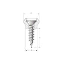 Ejot Rollladen Ejot Nippel-Schrauben 10mm zur Befestigung von Führungsschienen RD-4
