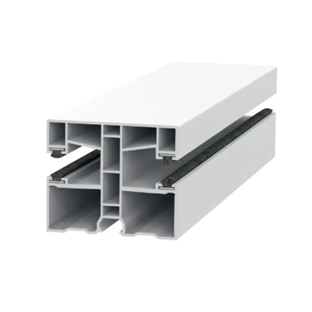 Exte Rolladen Weiss / 100cm Exte PVC-Mini Doppelführungsschiene 50951