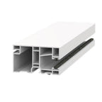 Exte Rolladen Weiss / 100cm Exte PVC-Mini Einzelführungsschiene 50971