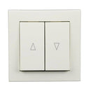 Inprojal Rollladen Inprojal Lenora Doppelwipptaster Ultraweiss 6428/1D UW
