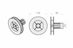 Portos Rolladen Portos Gurtscheibe Ø119mm für 15mm Gurt für SW40