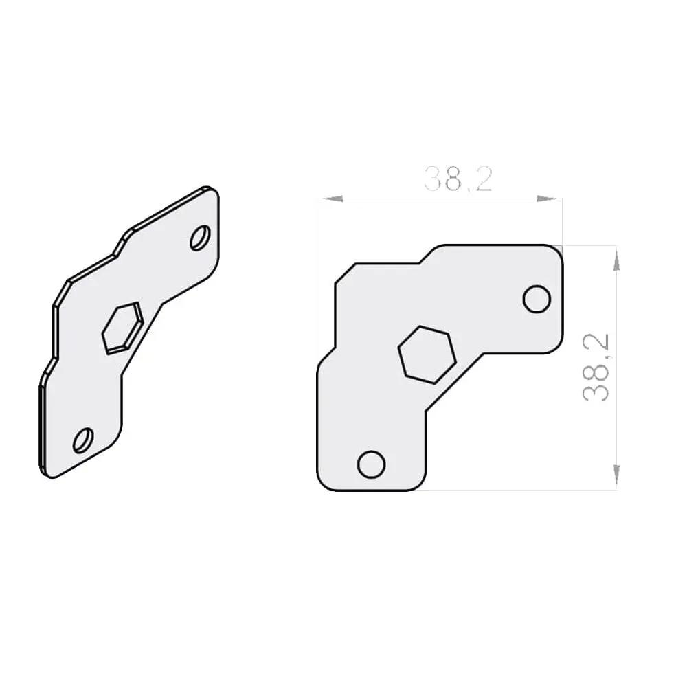 Portos Rolladen Portos Insektenschutzhalterung M-RZ-060 Set