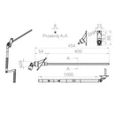 Portos Rolladen Portos Kardangelenk 90 Grad mit Stange 400mm