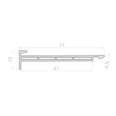Portos Rolladen Portos PVC Adapterprofil für Fensterprofile RN1