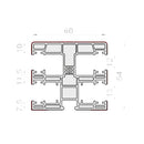 Portos Rolladen Portos PVC Führungsschiene NPR-010