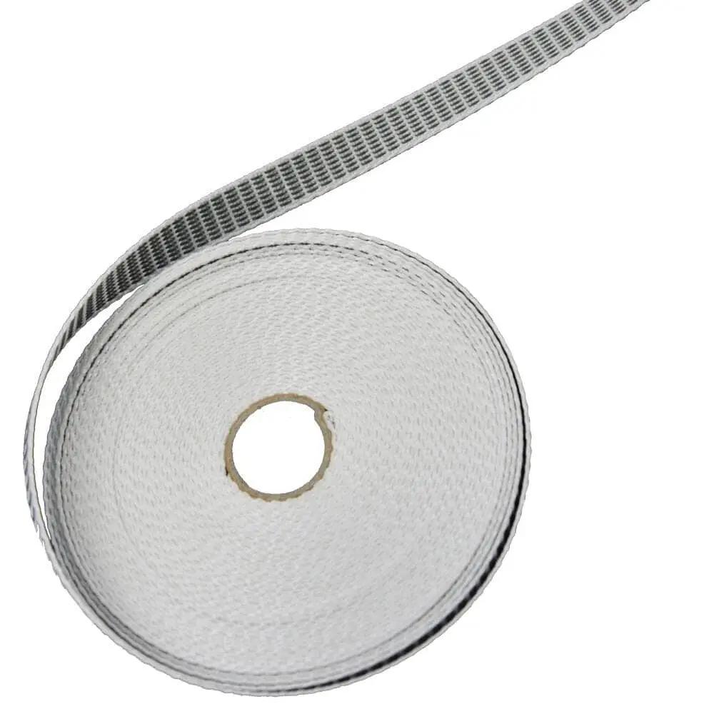 Portos Rolladen Weiß / Grau Portos Rolladengurt 22mm breit 6m