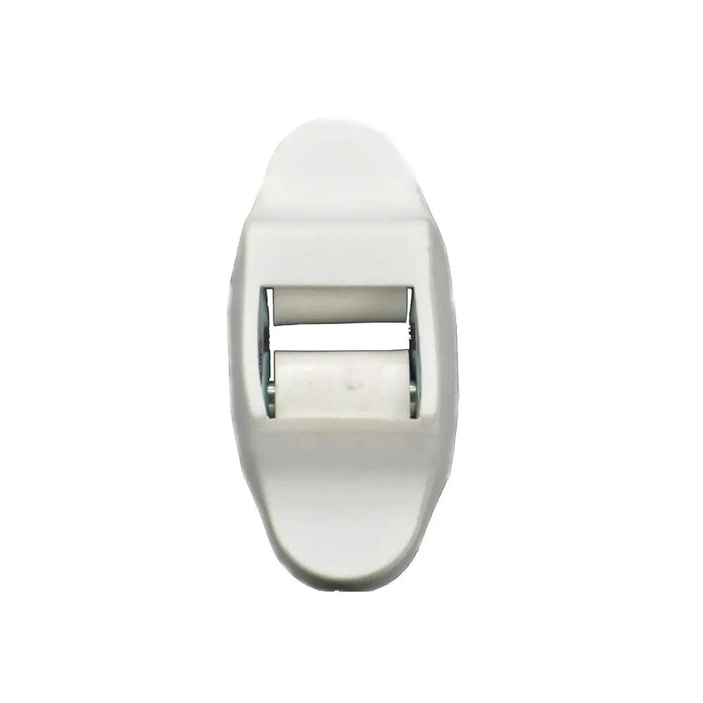 Portos Rolladen Weiss Portos Gurtleitrolle mit Doppelleitrolle für 14mm Gurt