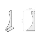 Portos Rollladen Portos Statikkonsole NPT-080 für Rollladenkasten 250