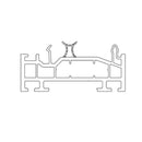 Schüco Fenster Weiss (ähnlich RAL9016) / 100cm Schüco CT 70 Blendrahmen Verbreiterung 70/25 4K 19841