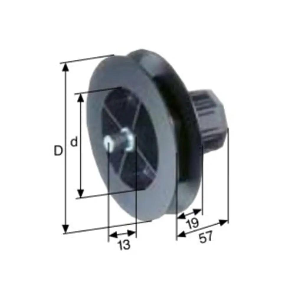 Selve Rolladen Selve Mini-Gurtscheibe mit Zapfen für 15mm Gurt Ø114 für SW40 132002