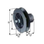 Selve Rolladen Selve Mini-Gurtscheibe mit Zapfen für 15mm Gurt Ø140 für SW40 132003