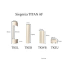 Siegenia Fenster Siegenia Abdeckkappen TITAN AF Silber Set